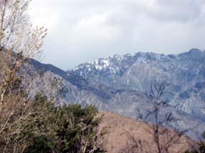 Woke up to snow on mountains