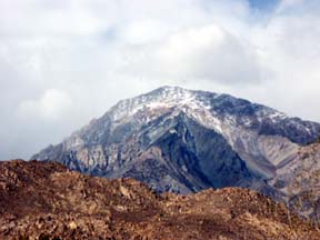 Woke up to snow on mountains