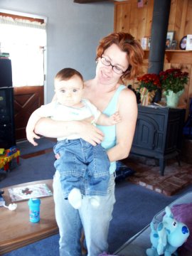 Nathan's sister Jess with Mac