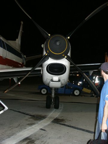 Boarding the plane from LA to SLO